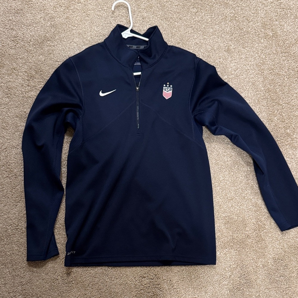 Nike Dark Blue Quarter-Zip Pullover